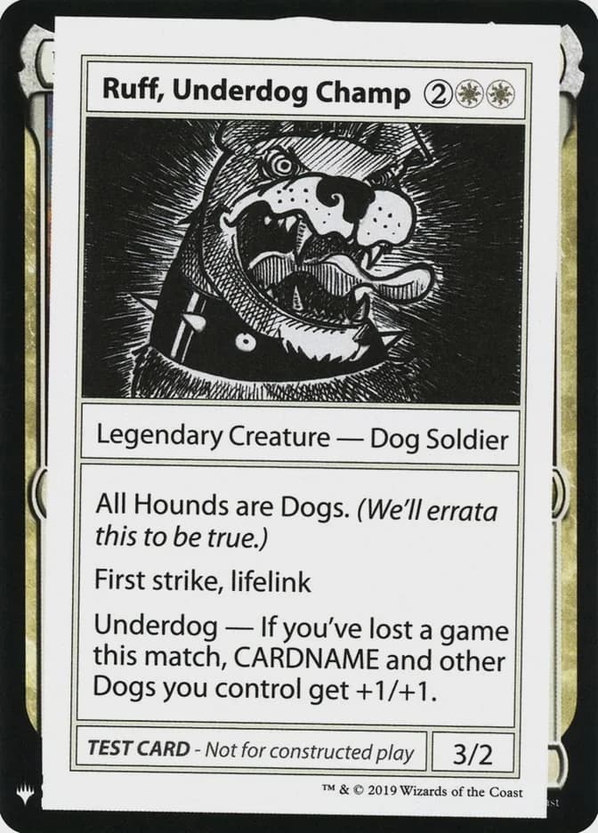 Ruff, Underdog Champ