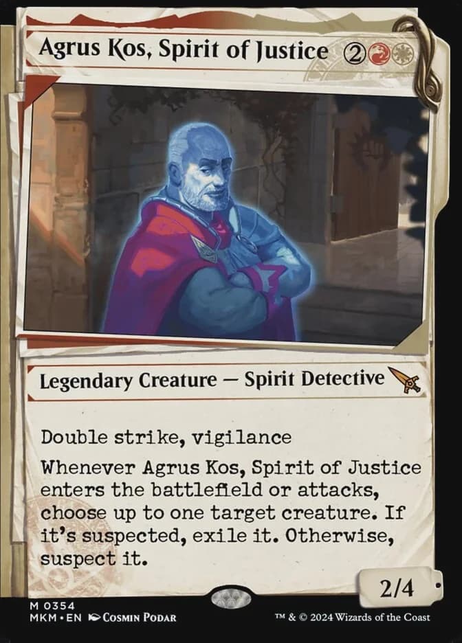 Agrus Kos, Spirit of Justice